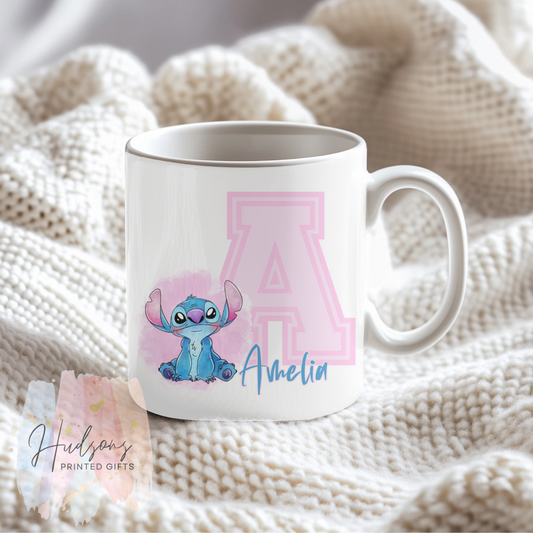 Stitch Cup (Name Personalised) (A)